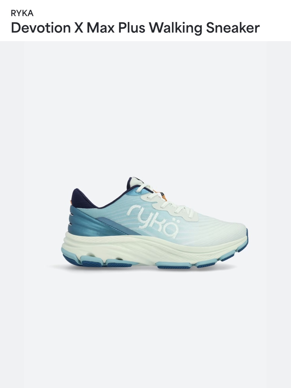 RYKA NWT Devotion X Max Plus Walking sneaker woman size 9W